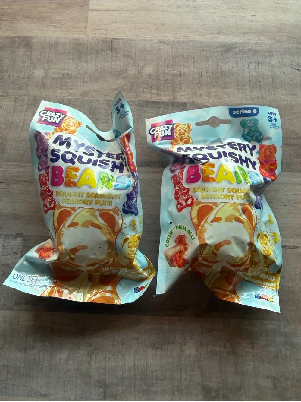 RMS Crazy Fun Mystery Squishy Bears Series 6 Bundle of 2 Sealed NWT Viral